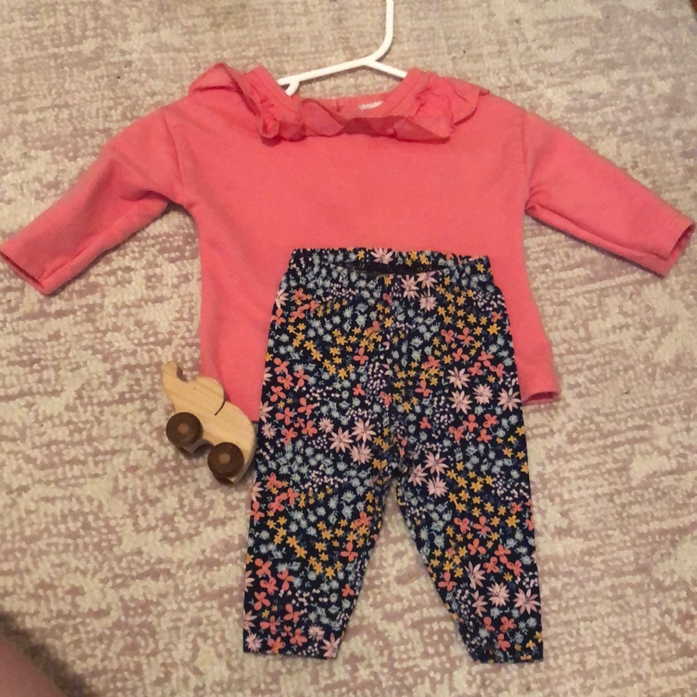 Carters Ruffled Sweatshirt Set